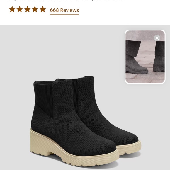 Stylish Black Ankle Boots - Picture 4 of 5